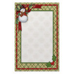 Snowman Country Christmas stationery