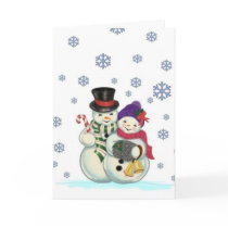 Snowman couple card by Imaginechest Snowman couple card
