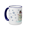 Snowman Couple mug