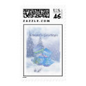 Snowman Couple postage
