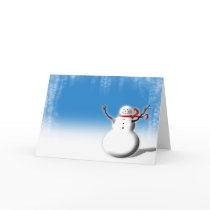 Snowman Custom Greeting Card