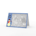 Snowman custom photo card by slamdunksapparel Snowman custom photo card