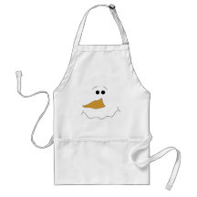 Snowman Face Apron