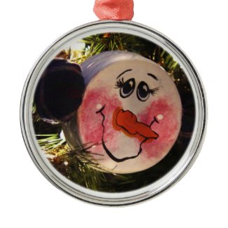 Snowman Face Ornament ornament