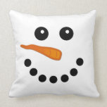 Snowman Face Pillow
