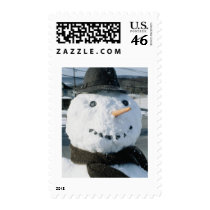 Snowman Face postage