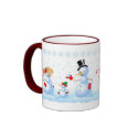 Snowman Family mugs