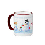 Snowman Family mugs