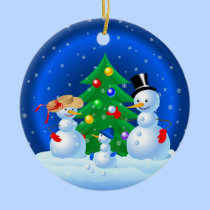 Snowman Family ornaments