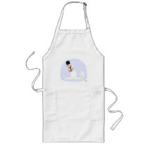 Snowman Farting aprons