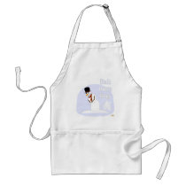 Snowman Farting Bah Hum Bug Blue aprons by holidayhearth Snowman Farting Bah Hum Bug Blue aprons