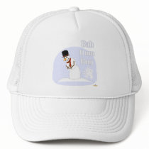 Snowman Farting Bah Hum Bug Blue hats by holidayhearth Snowman Farting Bah Hum Bug Blue hats