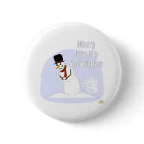 Snowman Farting Merry Kiss My Snowflakes Blue buttons by holidayhearth Snowman Farting Merry Kiss My Snowflakes Blue buttons