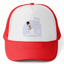 Snowman Farting Merry Kiss My Snowflakes Blue hats by holidayhearth Snowman Farting Merry Kiss My Snowflakes Blue hats