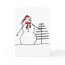 Snowman Feather Tree cards by MissPootsiesPrims Snowman Feather Tree cards