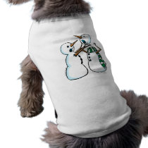 snowman fight pet clothing