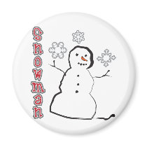 Snowman Fridge Magnet