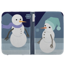 Snowman Friends Kindle Folio Cases
