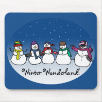 Snowman Fun mousepads