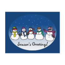 Snowman Fun postcards