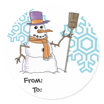 Snowman Gift Stickers