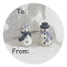 Snowman Gift Tag sticker