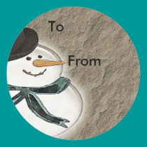 snowman gift tag stickers by lissame73 snowman gift tag stickers