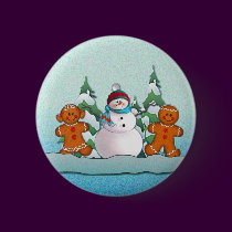SNOWMAN & GINGERBREAD KIDS by SHARON SHARPE buttons