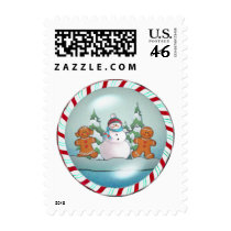 SNOWMAN & GINGERBREAD KIDS by SHARON SHARPE postage by sharonsharpe SNOWMAN & GINGERBREAD KIDS by SHARON SHARPE postage