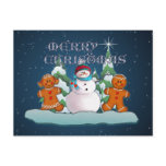 SNOWMAN & GINGERBREAD KIDS by SHARON SHARPE Post Cards