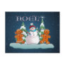 SNOWMAN & GINGERBREAD KIDS by SHARON SHARPE Postcards
