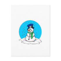 Snowman Globe postcards