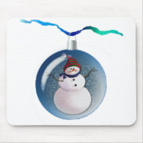 SNOWMAN GLOBES by SHARON SHARPE mousepads by sharonsharpe SNOWMAN GLOBES by SHARON SHARPE mousepads