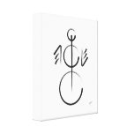 Snowman Graffiti Canvas Print