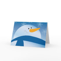 snowman greeting card by sweetlittlebling snowman greeting card