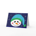 Snowman Greetings cards
