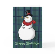 Snowman Happy Holidays Card