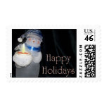 Snowman Happy Holidays Postage