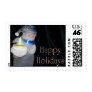 Snowman Happy Holidays Postage