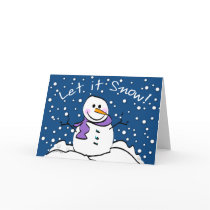 Snowman Holiday Card cards
