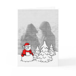 Snowman Holiday Card Template