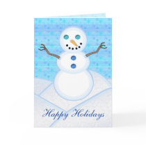 Snowman Holiday Cards by wingedturtle Snowman Holiday Cards