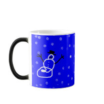 Snowman Holiday Christmas Mug Customizable mugs