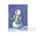Snowman Holiday Greeting Card card