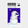 Snowman Holiday Greetings Stamp