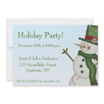 Snowman Holiday Invitation