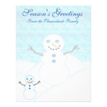 Snowman Holiday Letterhead