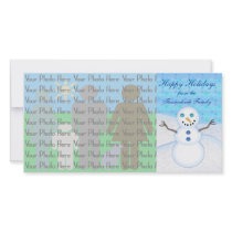 Snowman Holiday Photo Cards
