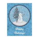 postcard - Snowman Holiday Postcard