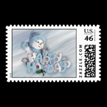 Snowman Holiday Stamp stamps